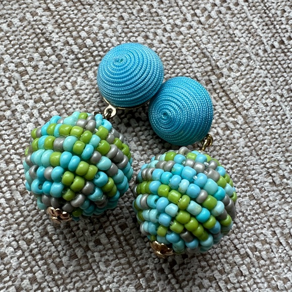 Beaded drop earrings - Picture 4 of 4